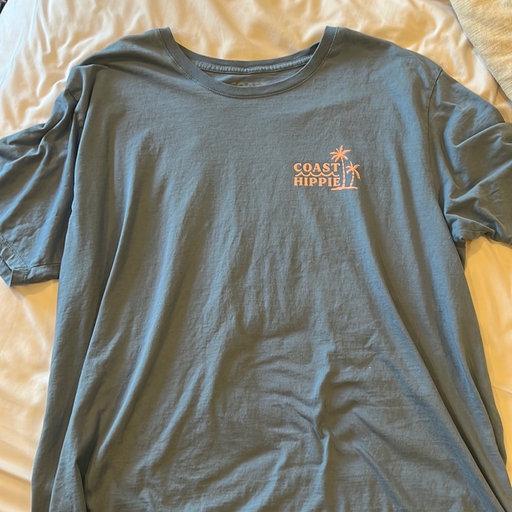 Coast hippie blue shirt, xl, vintage